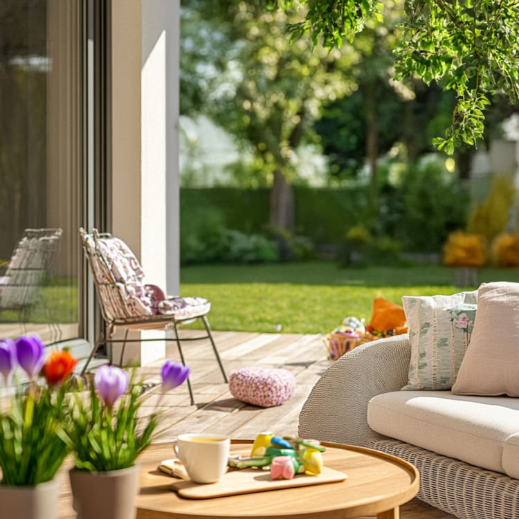 Thumbnail-4 Zimmer mit Privatgarten und Blick auf die Blumenwiese