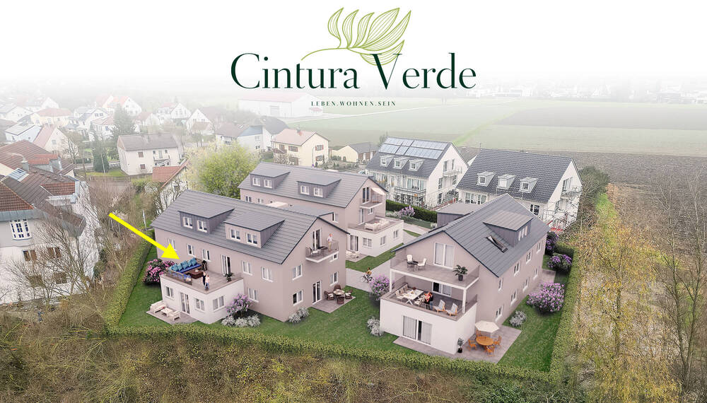 Thumbnail-NEUBAU: Ingolstadt-Süd (Hundszell) 3-ZKB-Wohnung im 1. OG mit Aufzug und Süd-Dachterrasse (26,87m²!)