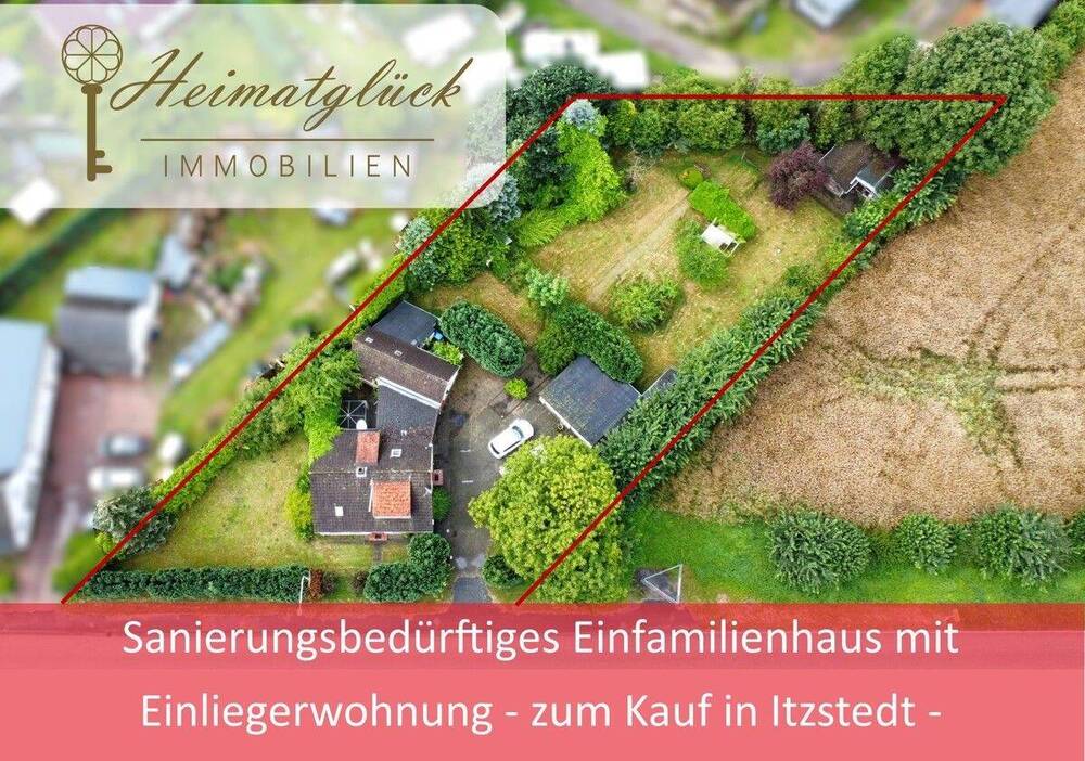 Thumbnail-Sanierungsbedürftiges Einfamilienhaus mit Einliegerwohnung - zum Kauf in Itzstedt -
