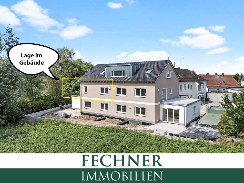 Thumbnail-NEUBAU: Ingolstadt-Süd (Hundszell) 2-ZKB-Wohnung (1. OG, Aufzug) mit Süd-Dachterrasse (27,12m²)!