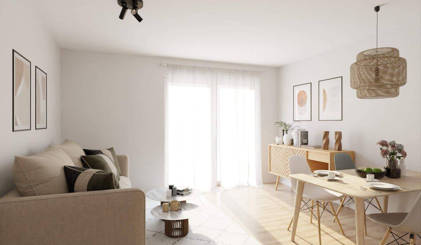 Im geräumigen Wohnzimmer kommt Ihre Familie zusamm