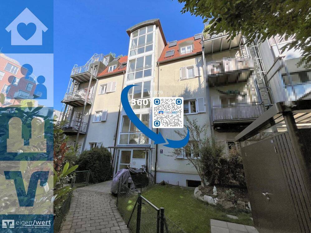Außenansicht des Mehrfamilienhauses in der Au