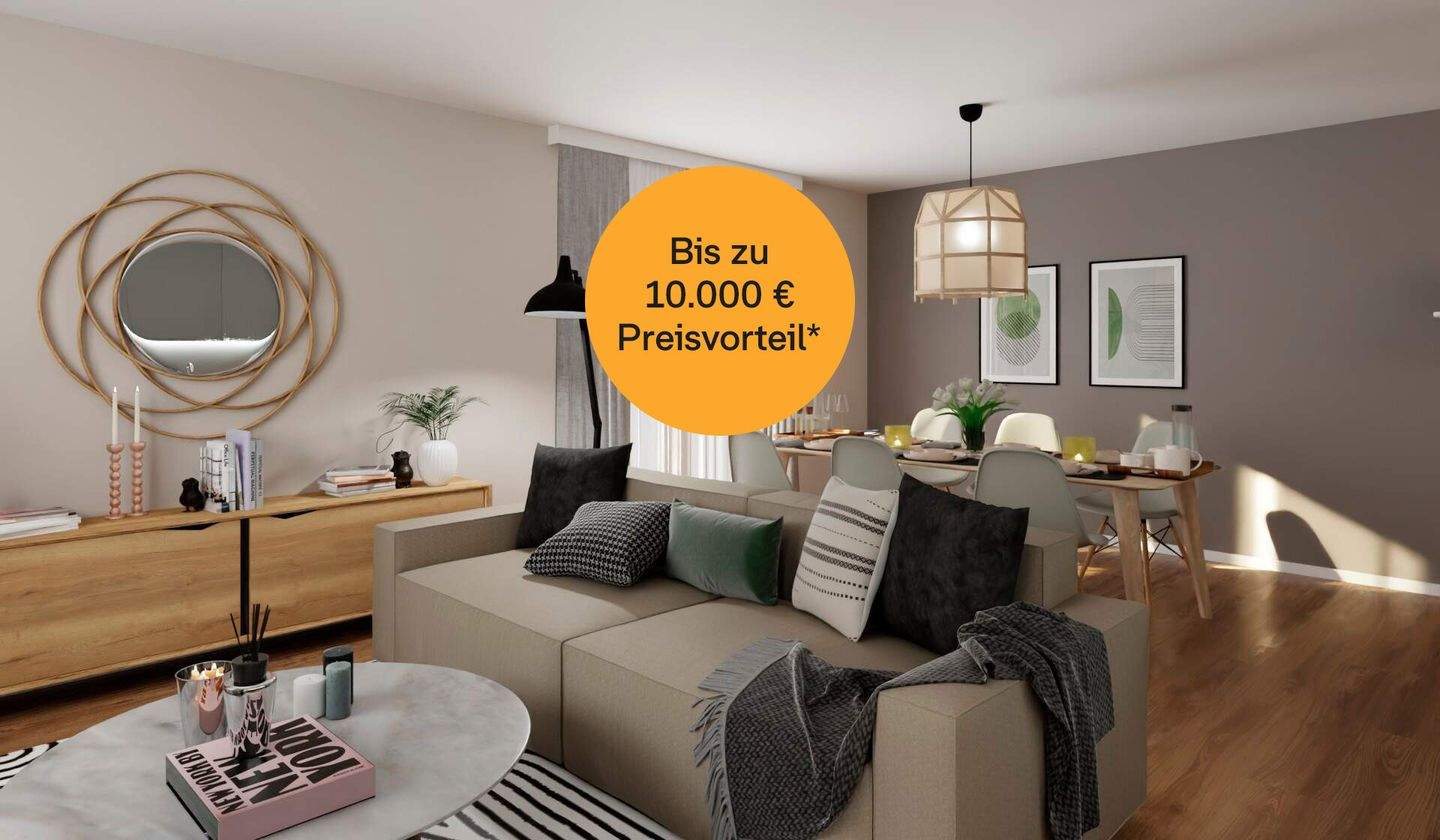 Thumbnail-Komfortabel ausgestattete Wohnung mit zwei Bädern, Balkon und Keller