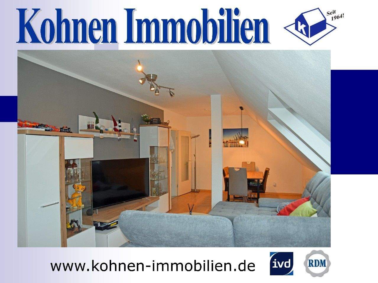 Thumbnail-Großzügige 2,5-Zimmer-Dachgeschosswohnung in ruhiger Zentrumslage von 41334 Nettetal-Lobberich