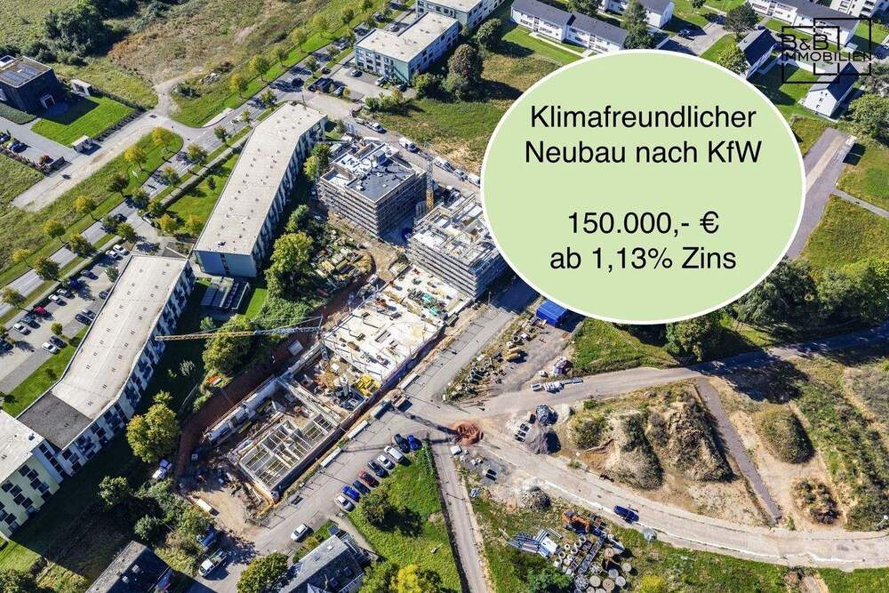 Thumbnail-B&B Immobilien:Modernes 1-Zimmer-Apartment mit Balkon-Attraktive KfW-Förderung ab 1,13% Effektivzins