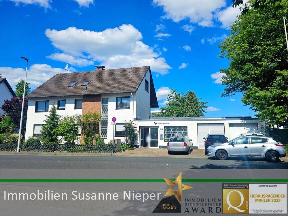 Thumbnail-Vielfältige Nutzungsmöglichkeiten. Beziehbares 2-Familienhaus mit vermieteten Betriebsgebäude in Solingen Aufderhöhe