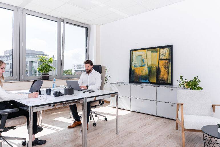 Thumbnail-Top ausgestatteter Flex Desk im Open Space - Hannover-Süd