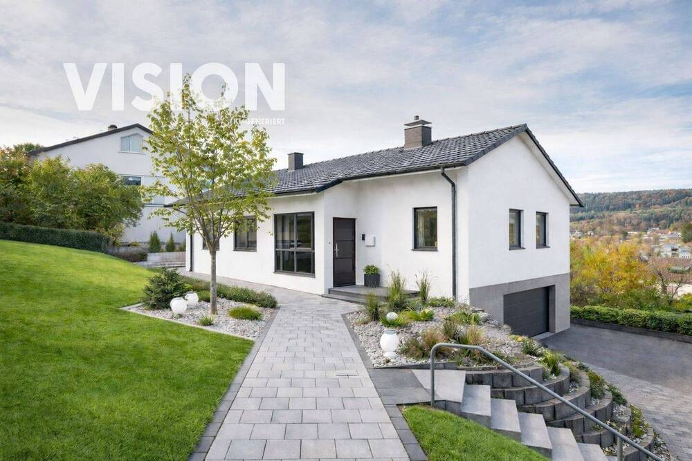 Thumbnail-Gepflegtes Einfamilienhaus mit Einliegerwohnung, Wintergarten & großem Grundstück in Tuttlingen