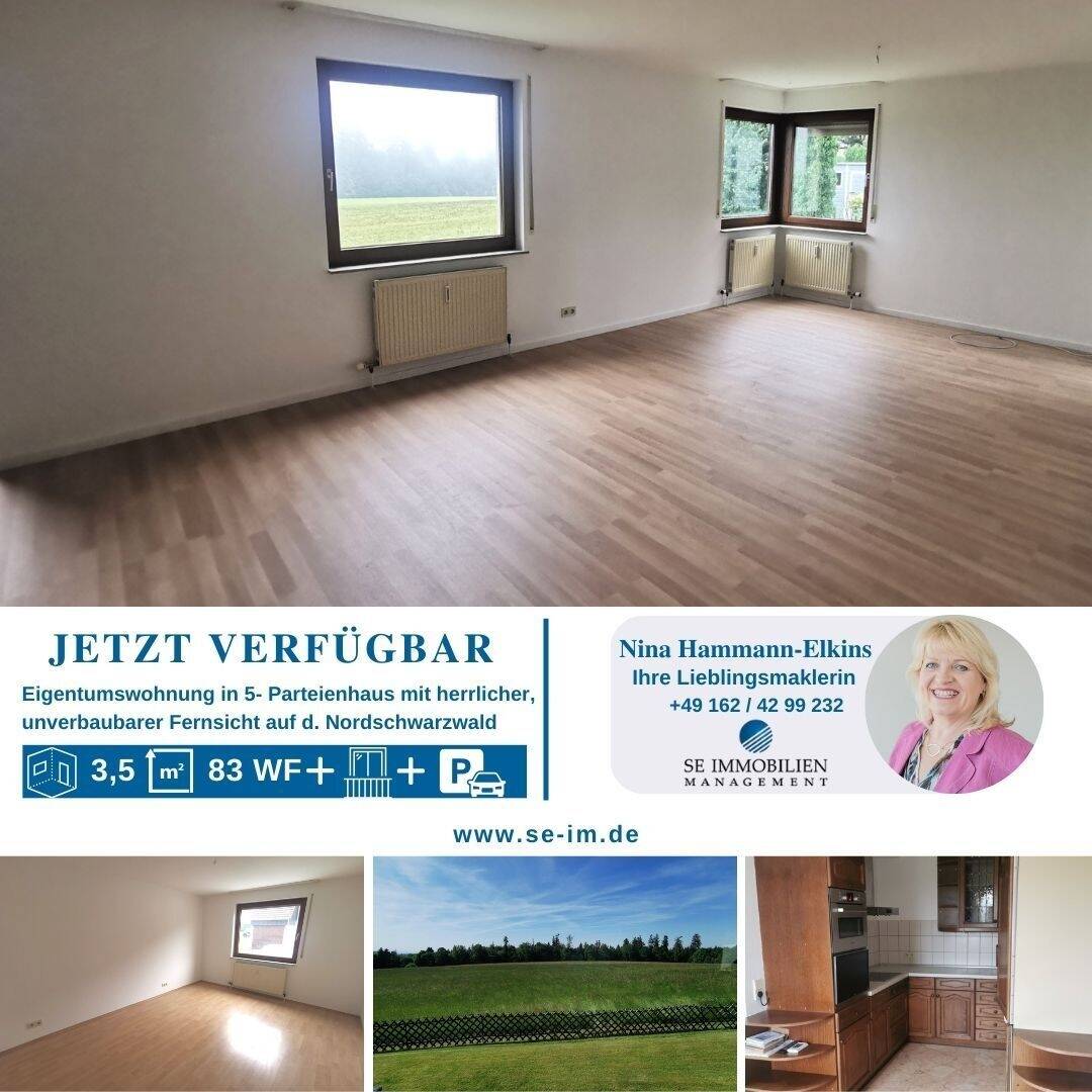 Thumbnail-3,5-Zi.-ETW im Erdgeschoss mit herrlicher Fernsicht