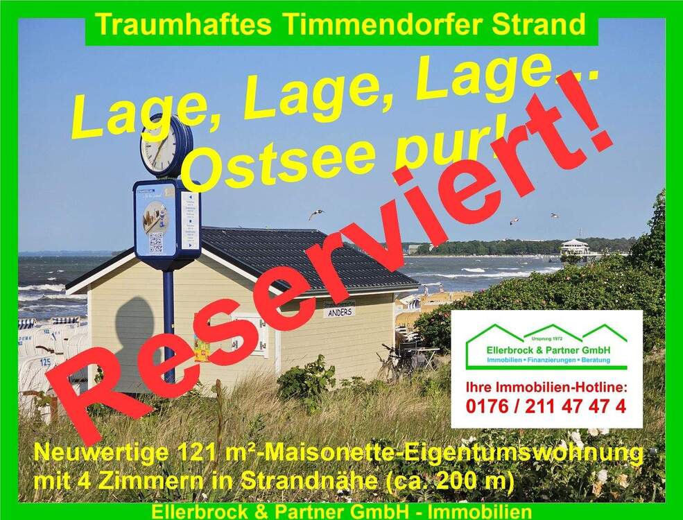 Thumbnail-RESERVIERT - Neuwertige 4-Zi.-Komfort-Maisonettewohnung (ca. 200 m zum Strand), NiendorfOstsee