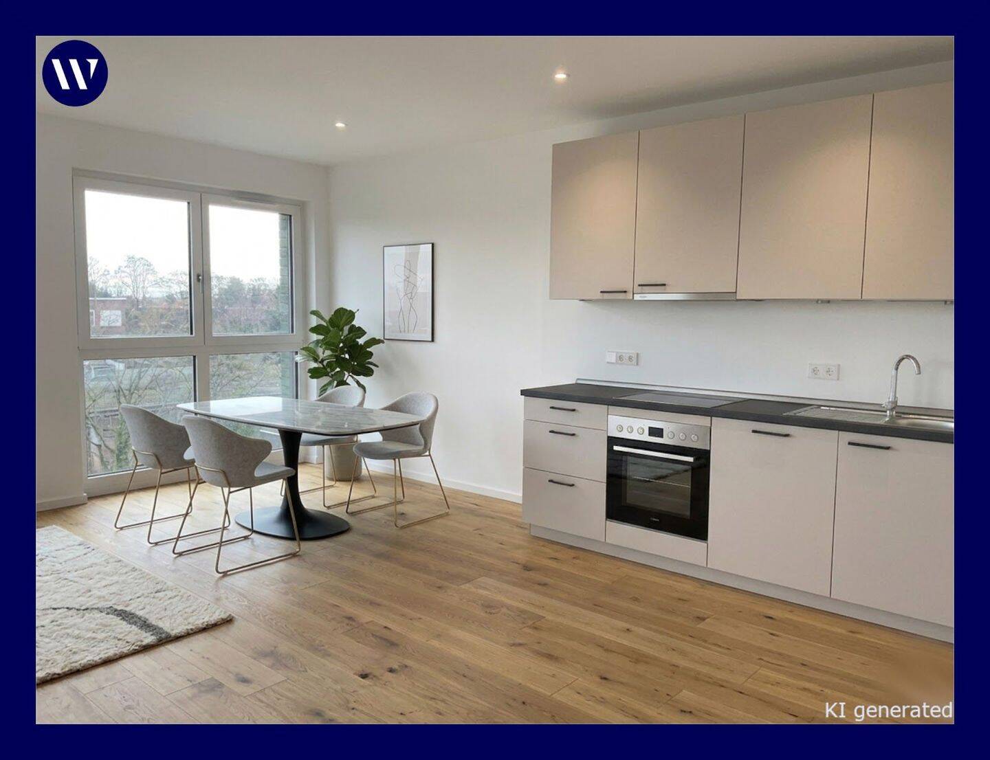 Thumbnail-Modernes Wohnglück im Neubau: Lichtdurchflutete 4-Zimmer-Wohnung mit Loggia + Einbauküche