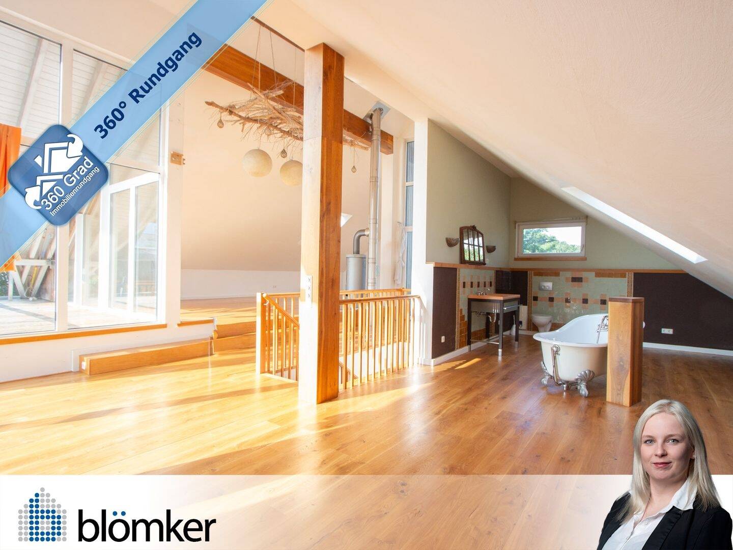 Thumbnail-Blömker! Mit Grundstück: Architektenhaus zum Verlieben - inkl. Garage, Kamin & Kota im Garten