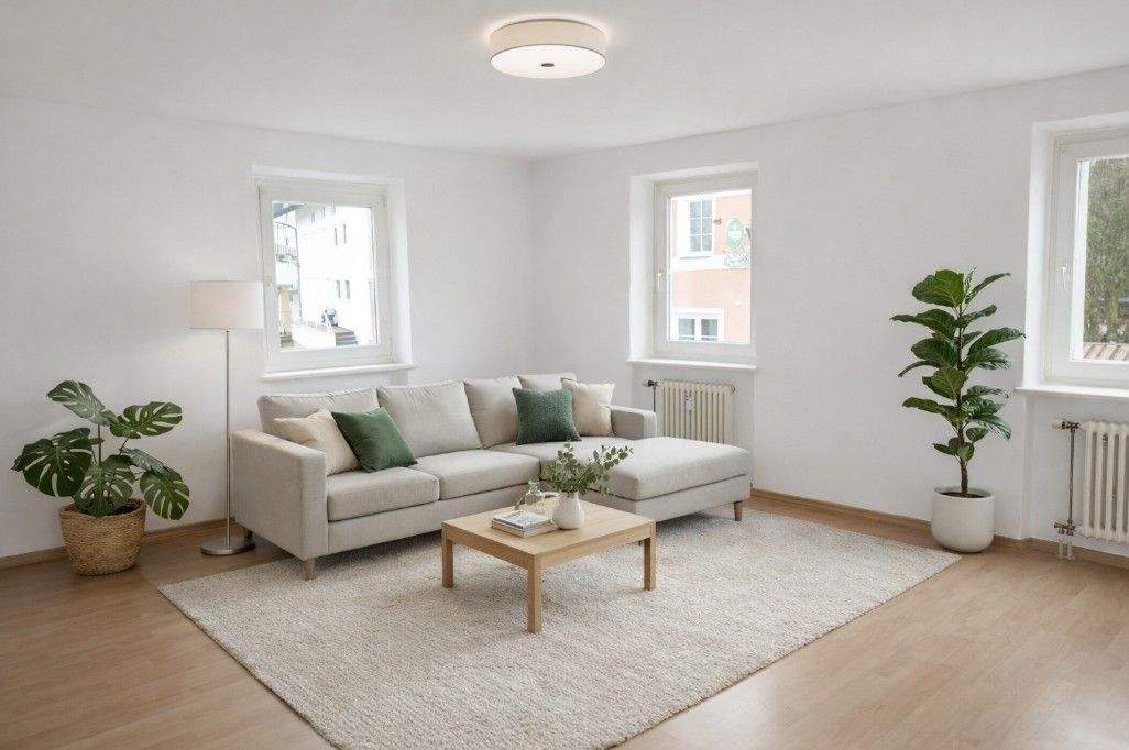 Thumbnail-Buchbach: geräumige zentral gelegene 3-Zimmer-Wohnung, 1. OG, ohne Balkon, ohne EBK, ohne Stellplatz