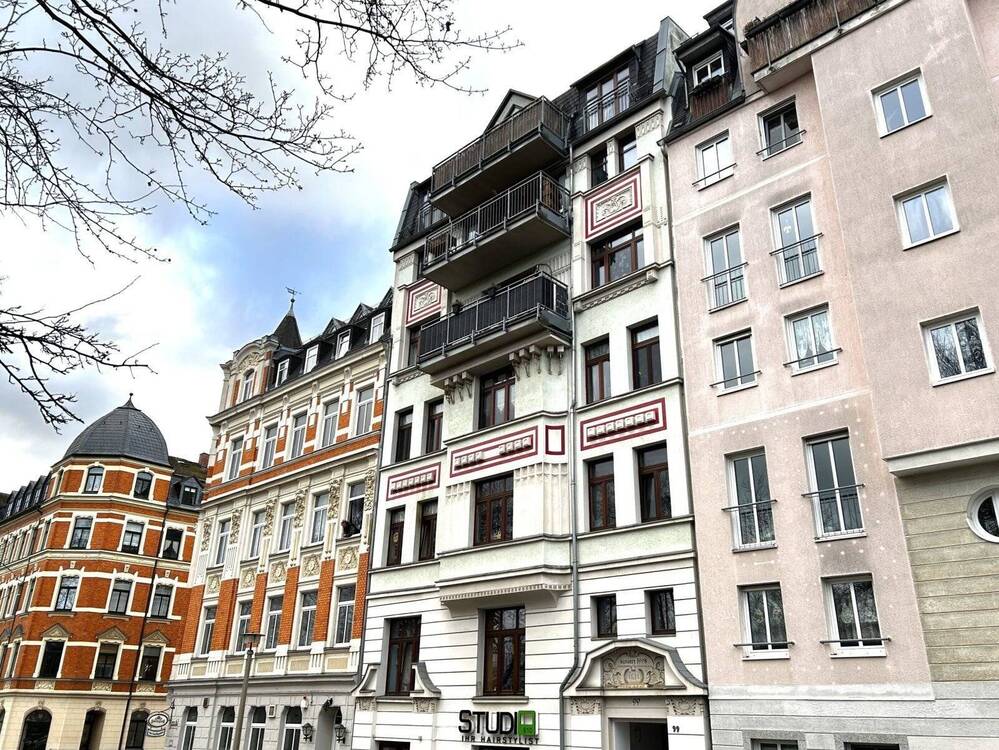 Thumbnail-Vermietete 4-Raum-Wohnung mit Balkon, Tageslichtbad u. Gäste-WC in Plauen! Aufzug; Zentrumsnah!