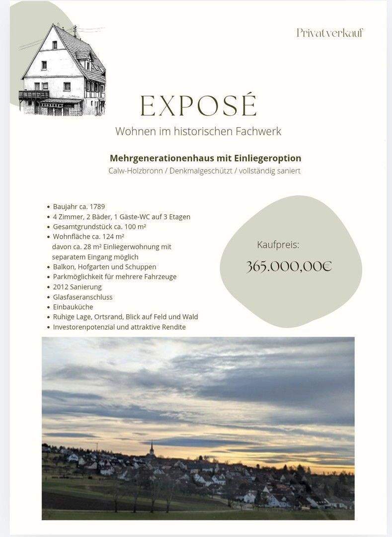 Thumbnail-Fachwerk-Haus mit Einliegeroption