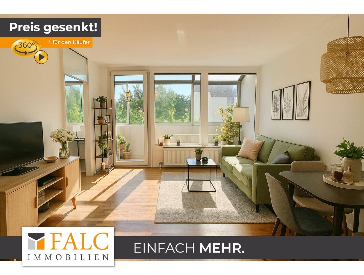 Thumbnail-Helle 2-Zimmer-Wohnung mit großzügigem Wintergarten in Augsburg-Lechhausen