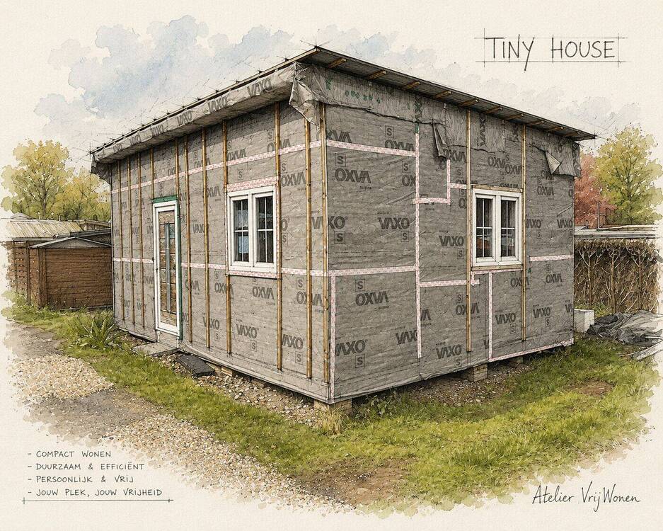 Thumbnail-Tiny House im Rohbau auf einem Campingplatz in Xanten zu verkaufen - Ausbau ganz nach Ihren Wünschen