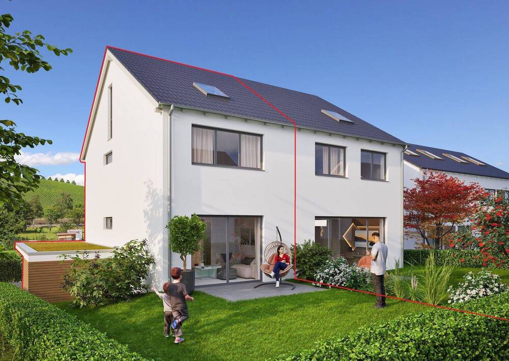 Thumbnail-Doppelhaushälfte Bermatingen – massiv, genehmigt, individuell geplant – schlüsselfertig zum Festpreis | ca. 120 m² Wfl.