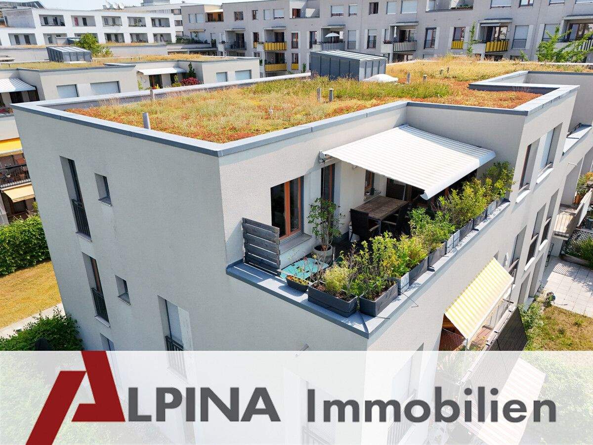 Thumbnail-Bald bezugsfrei! Lichtdurchflutete 4-Zimmer-Dachterrassenwohnung mit Blick ins Grüne in München-Riem