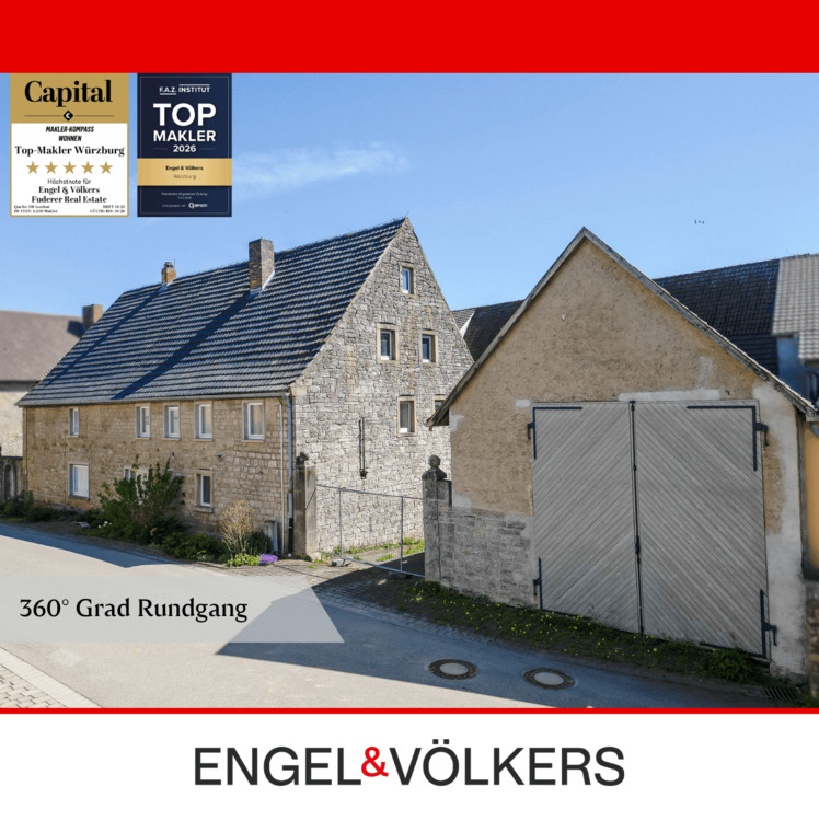 Thumbnail-Großzügiges Anwesen mit Wohnhaus, Scheunen und Nebengebäuden in Ortsrandlage
