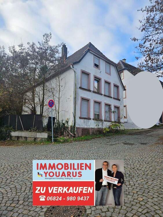 Thumbnail-Sanierungsbedürftiges Stadthaus - Ensemble Einfamilienhaus, 3 Etagen, Teilkeller in der Ottweiler Altstadt