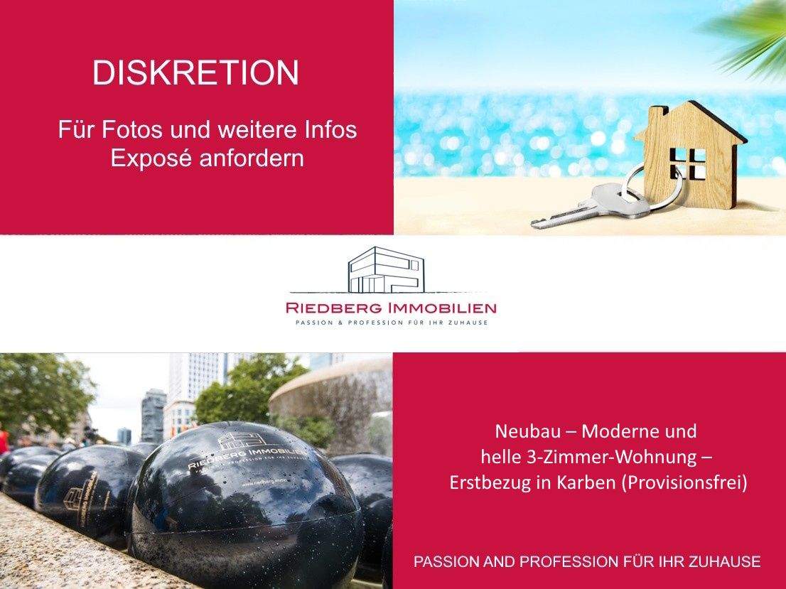 Thumbnail-Neubau - Moderne und helle 3-Zimmer und 2- Zimmer-Wohnung - Erstbezug in Karben (Provisionsfrei)