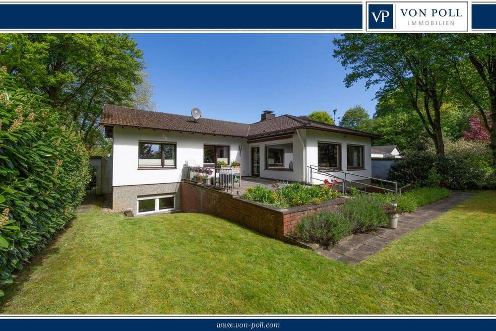 Thumbnail-Großzügiger Bungalow mit Kamin und Wohlfühlgarten in ruhiger Sackgassenlage