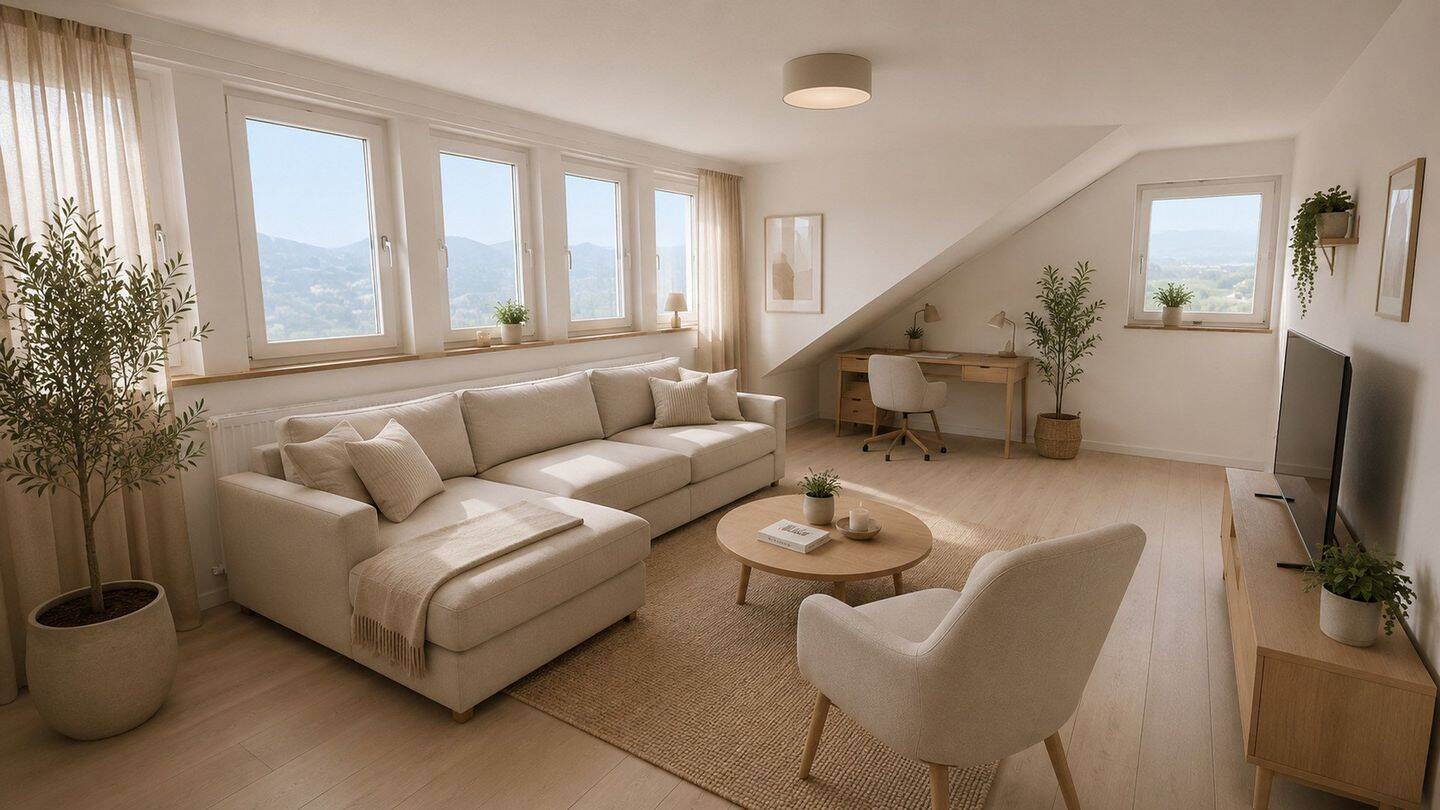 Thumbnail-Stilvoll wohnen in Bad Nauheim-Steinfurth - Moderne 3-Zimmer-DG-Wohnung mit Wohlfühlcharakter