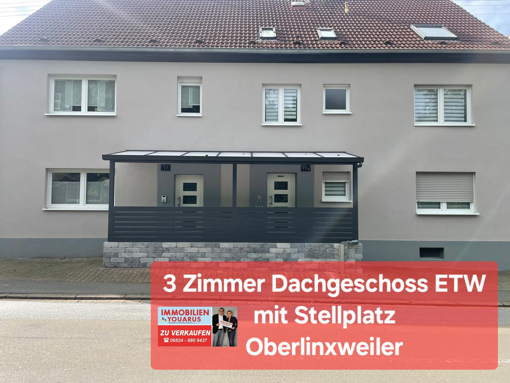 Thumbnail-3 Zimmer Dachgeschoss Wohnung in Oberlinxweiler mit erstklassiger Anbindung nach Sankt Wendel