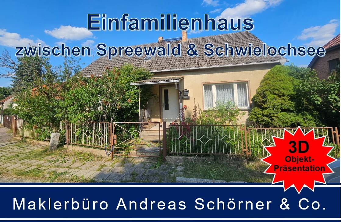 Thumbnail-Einfamilienhaus mit großer Scheune zwischen Spreewald & Schwielochsee am großen Mochowsee