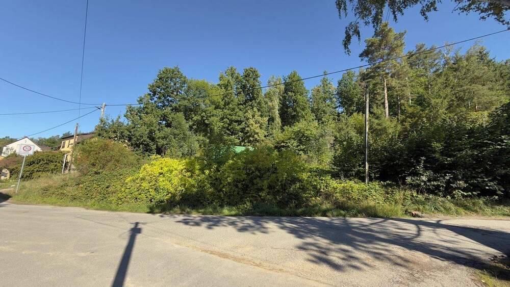 Blick auf das Baugrundstück