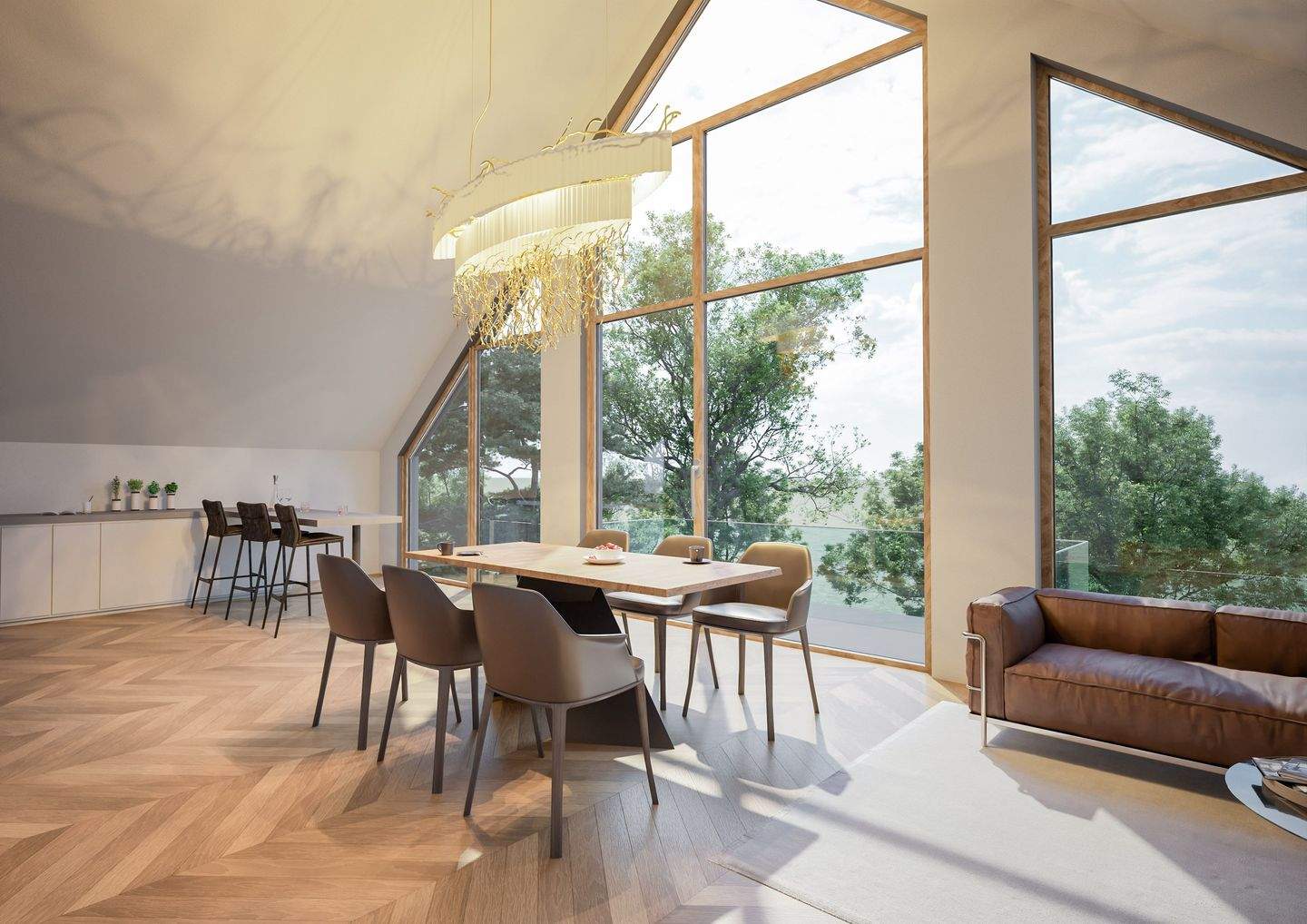 Thumbnail-Atemberaubende Dachgeschoss mit drei Balkonen