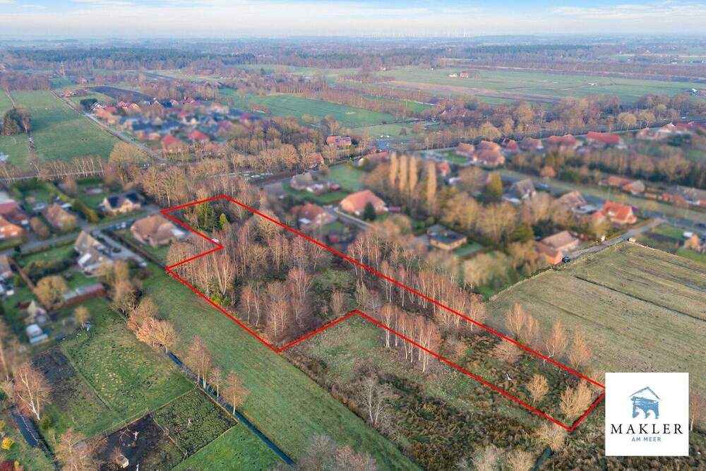 Thumbnail-~~RESERVIERT - Vorne bauen - viel Platz dahinter - über 7000m² in Großheide ~~