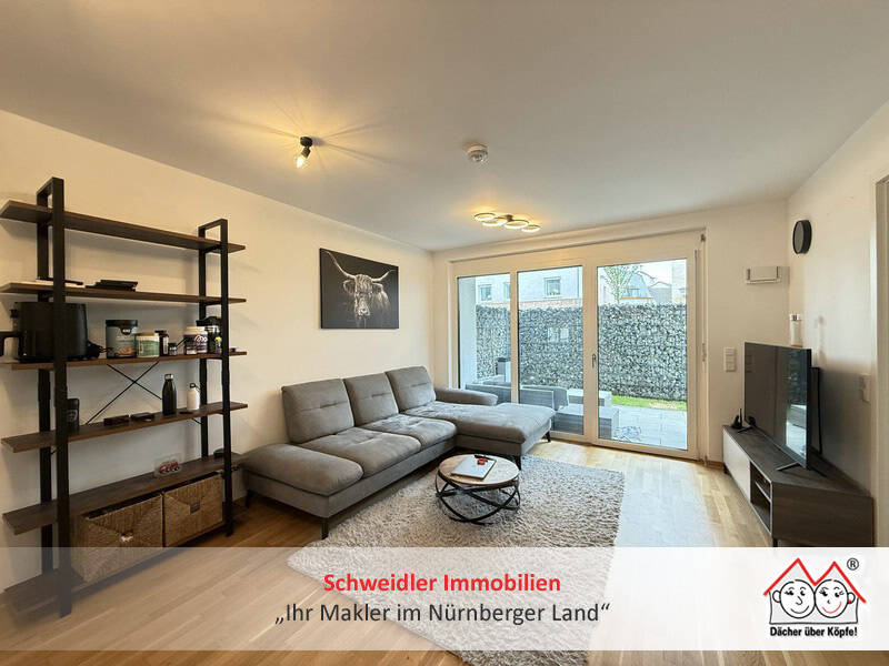 Thumbnail-Moderne 2-Zimmer-Terrassenwohnung mit Garten und Duplex-Stellplatz in zentraler Lage von Röthenbach