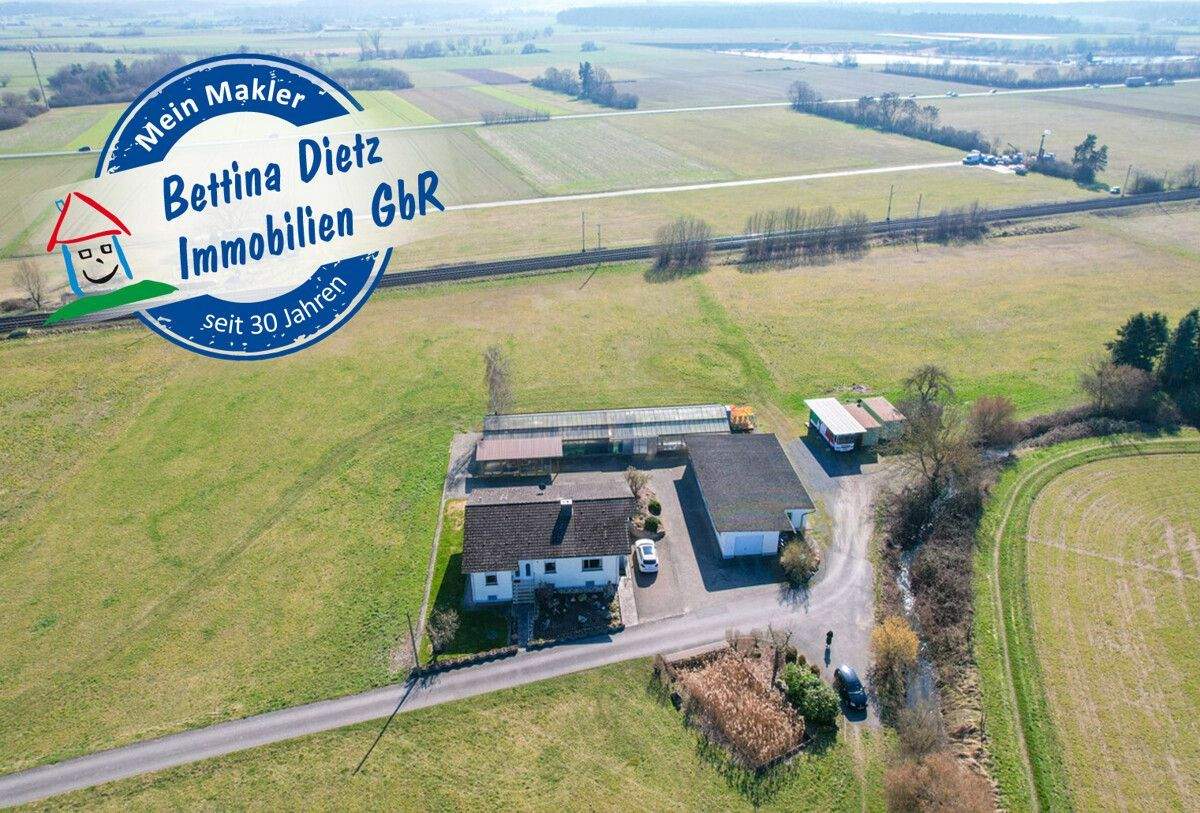 Thumbnail-DIETZ: Aussiedlerhof für Pferde und Tierhaltung geeignet! Wohnhaus mit Nebengebäuden in Babenhausen!