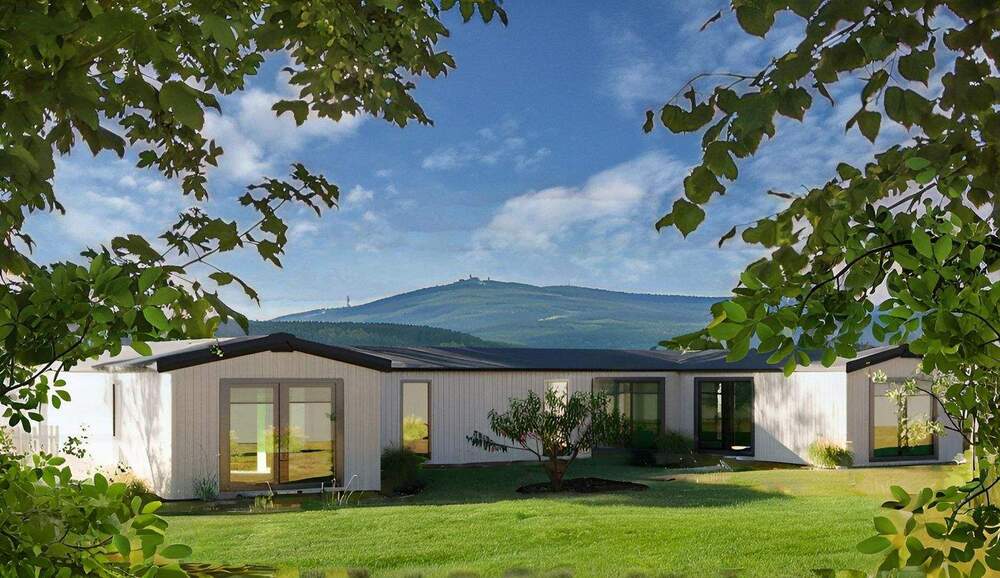 Thumbnail-Zwei moderne, neue Winkelbungalows als Doppelhaus mit klarem Preisvorteil - inkl. Grundstück