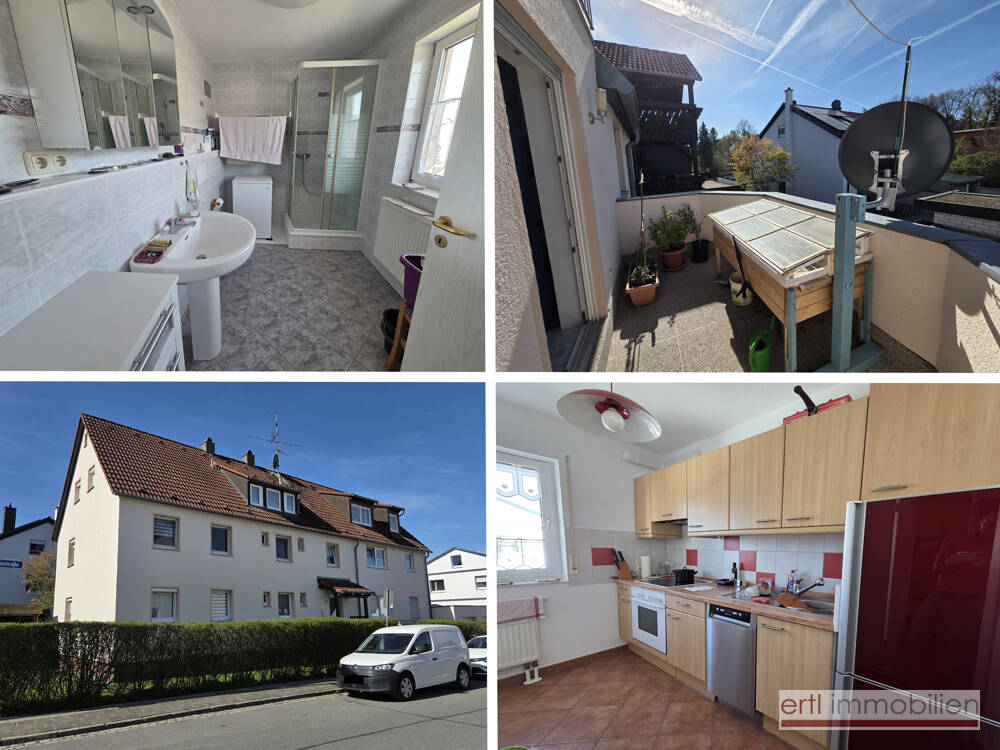 Thumbnail-* Lichtdurchflutete, top geschnittene 2-Zi-Whg mit BALKON, EBK + CARPORT in Nürnberg-Fischbach *