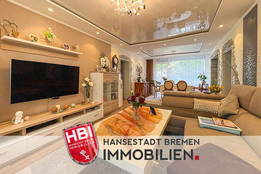 Thumbnail-Mahndorf Stilvolle 4-Zimmer-Erdgeschosswohnung mit 2 Loggien und Pkw-Stellplatz in ruhiger Lage