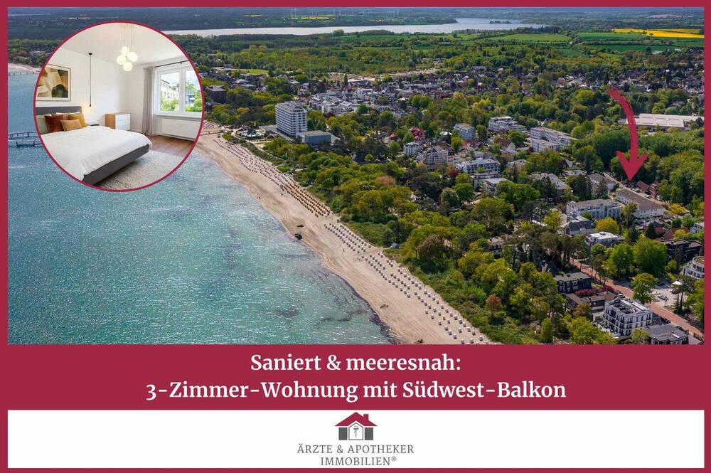 Thumbnail-Saniert & meeresnah: 3-Zimmer-Wohnung mit Südwest-Balkon