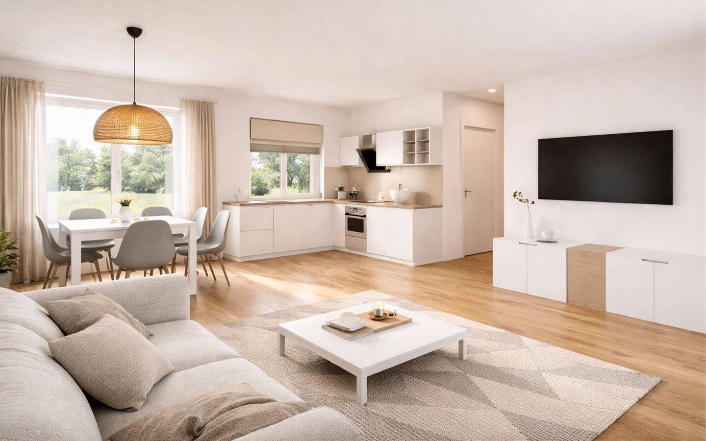 Thumbnail-Moderne 3-Zimmer-Wohnung mit Terrasse