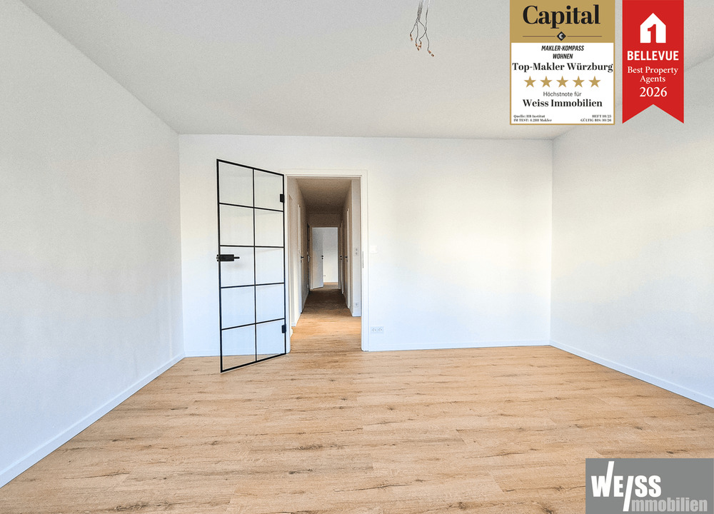 Thumbnail-Modernisierte 3-Zimmer-Eigentumswohnung im Hochparterre mit Balkon