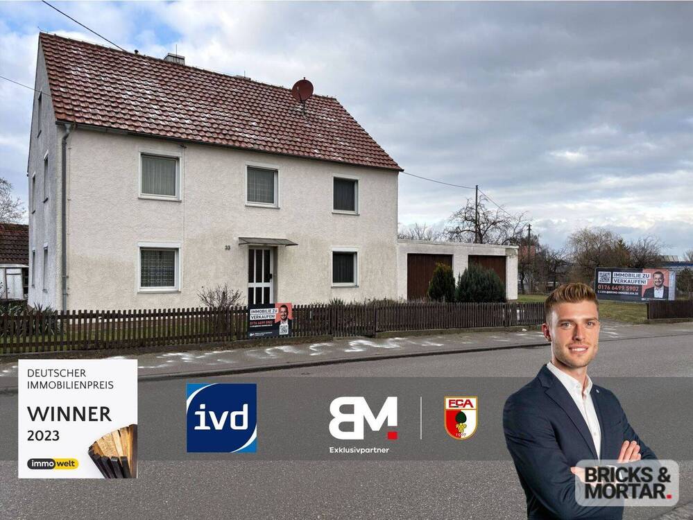 Thumbnail-Großzügiges Anwesen mit viel Platz und Entwicklungspotenzial in Ried bei Dinkelscherben