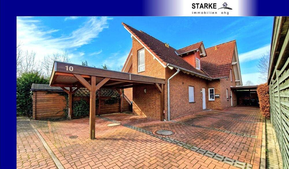 Thumbnail-Kleine Doppelhaushälfte in Löhne mit Terrasse und Carport