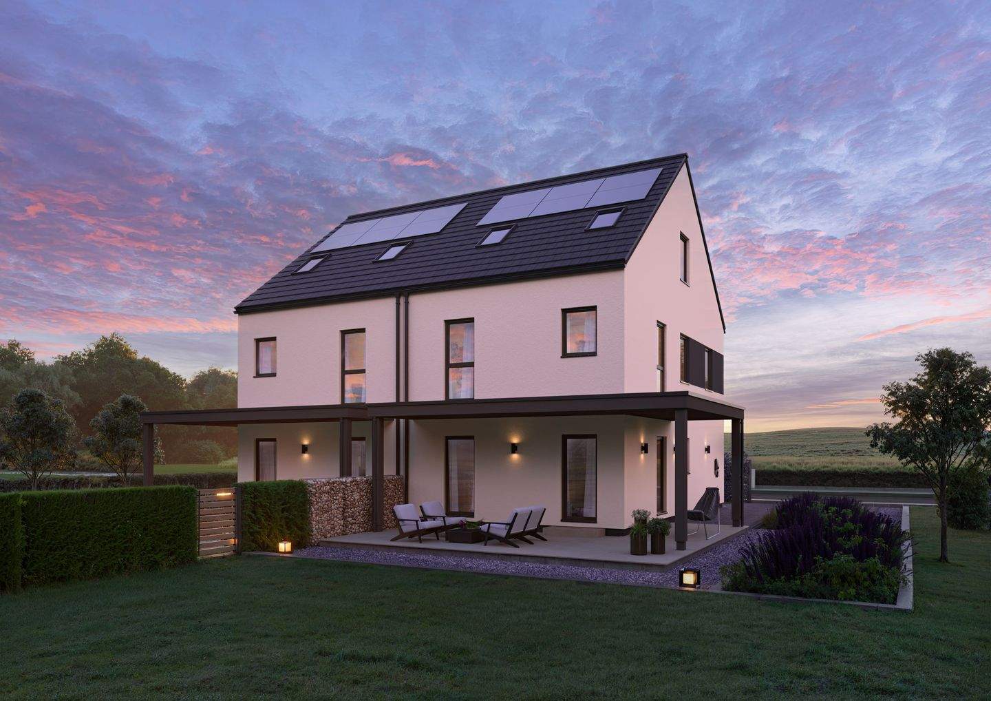 Thumbnail-Neubau. Moderne Doppelhaushälfte mit Traumgrundstück.