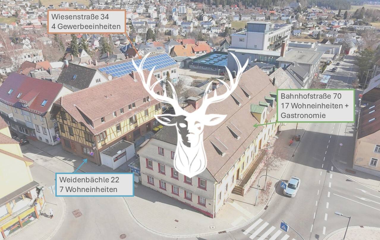 Thumbnail-Attraktives Ensemble aus 3 Wohn- und Geschäftshäusern in St. Georgen