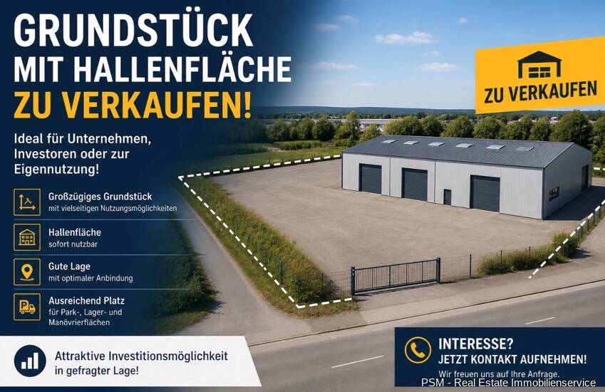 Thumbnail-10393-Grundstück mit Hallenfläche und Zimmer mit vielseitigem Entwicklungspotenzial in Maintal