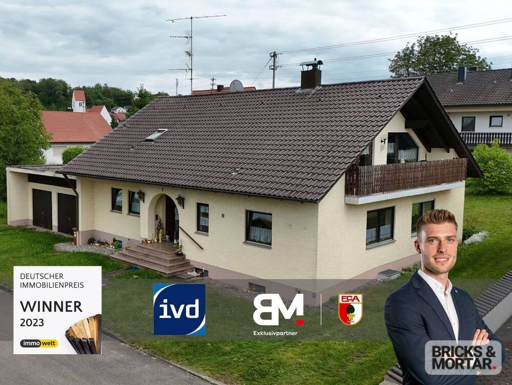 Thumbnail-Familienfreundliches Zweifamilienhaus in Aislingen - viel Platz auf zwei Etagen