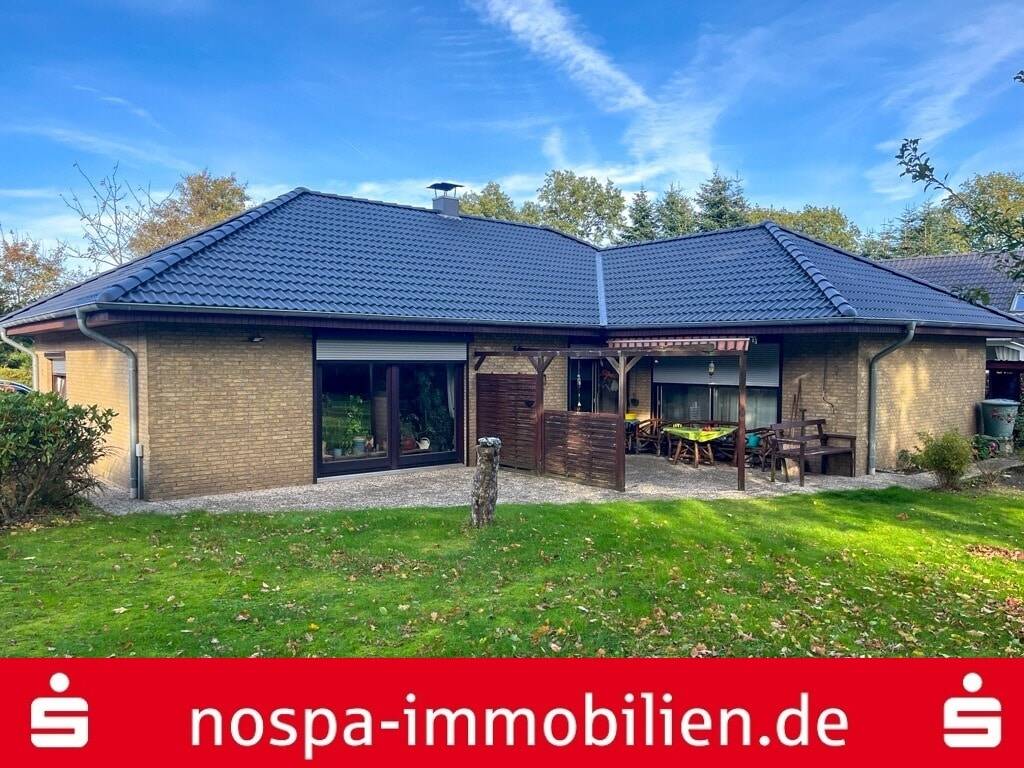 Thumbnail-Gepflegter Winkelbungalow mit Südwest-Terrasse und massiver Garage in Drelsdorf