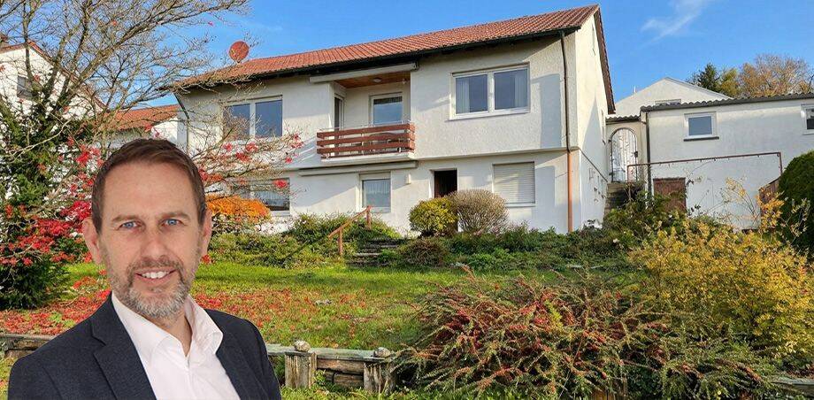 Thumbnail-Panorama pur: Bungalow in Pliezhausen mit Fernblick übers Neckartal bis zum Albtrauf