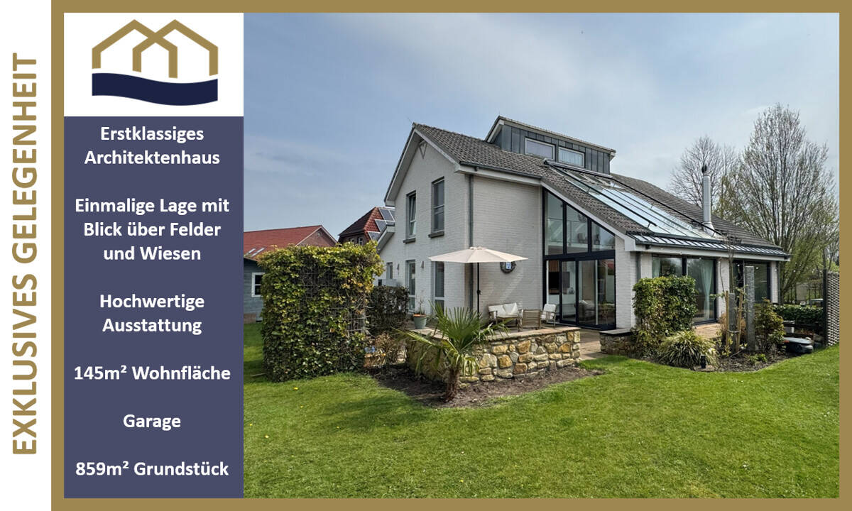 Thumbnail-*Viel Ruhe und Weitblick* Einzigartiges Architektenhaus in grüner Randlage von Bockhorn-Steinhausen